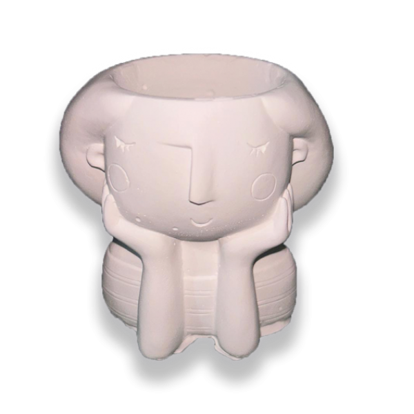 Seramik Biblo Sakısı/Mumluk- Kadın