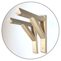 Ahşap Raf Ayağı 16cm - (2 adet)