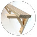 Ahşap Raf Ayağı 16cm - (2 adet)