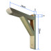 Ahşap Raf Ayağı 16cm - (2 adet)