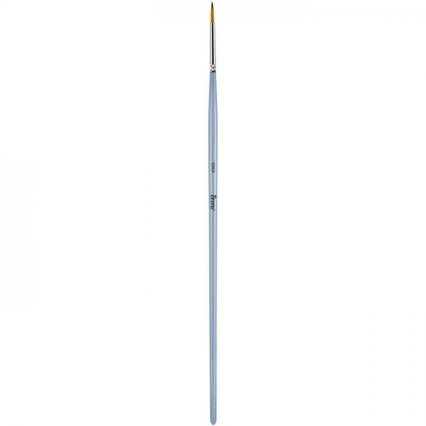 Brons BR-2000 Uzun Sap Yuvarlak Sentetik Detay Fırça Seri 123 No:00