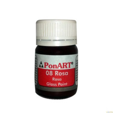 Ponart 08 Rosa Cam Boyası 20 ml