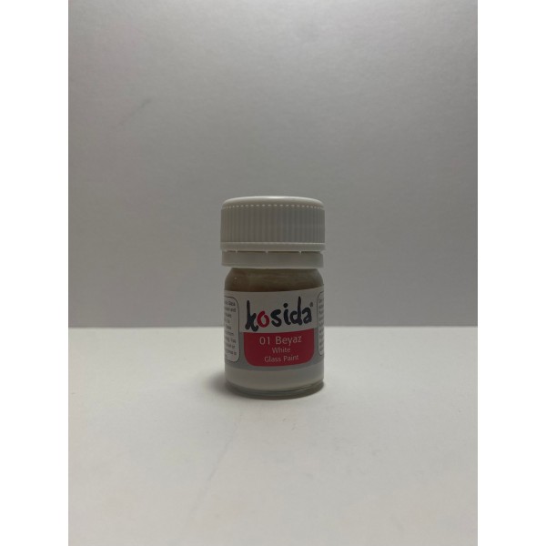Kosida 01 Beyaz Cam Boyası 20 ml