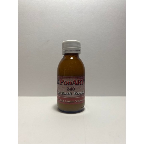 Ponart 240 Su Bazlı Vernik 100 ml