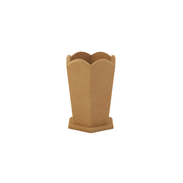 Eliz Boyanabilir Ahşap Vazo - 04