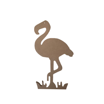 Eliz Boyanabilir Ahşap Dekor Obje Flamingo - 09