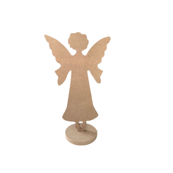 Eliz Boyanabilir Ahşap Dekor Obje Melek - 12