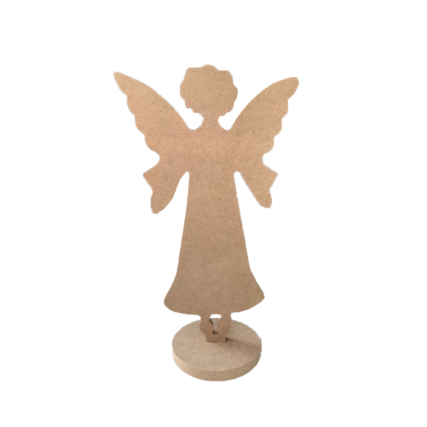 Eliz Boyanabilir Ahşap Dekor Obje Melek - 13