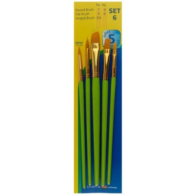 Fanart Academy Seri 500 Sentetik Kıllı Fırça Seti No:6(5li)&hellip;