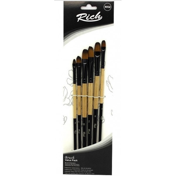 Rich Kedi Dili 6 lı Fırça Seti Rich Kedi Dili 6 lı Fırça Seti